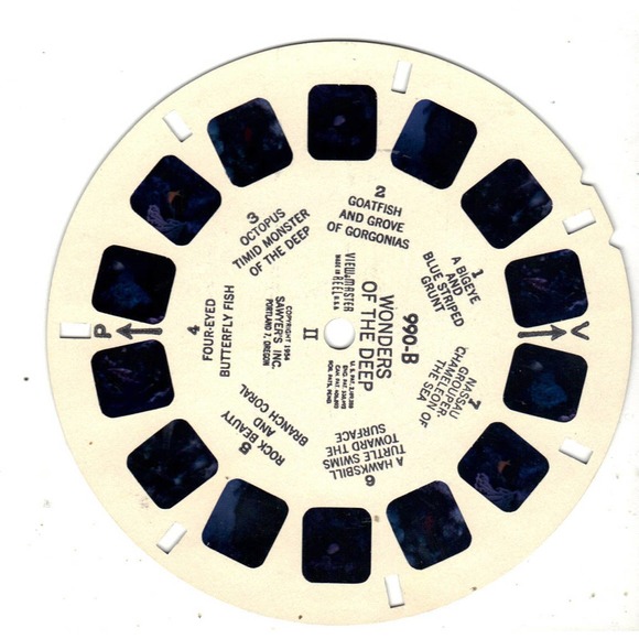 Lot of 3 Vintage Viewmaster Reels - Wonders of The Deep - Picture 2 of 4